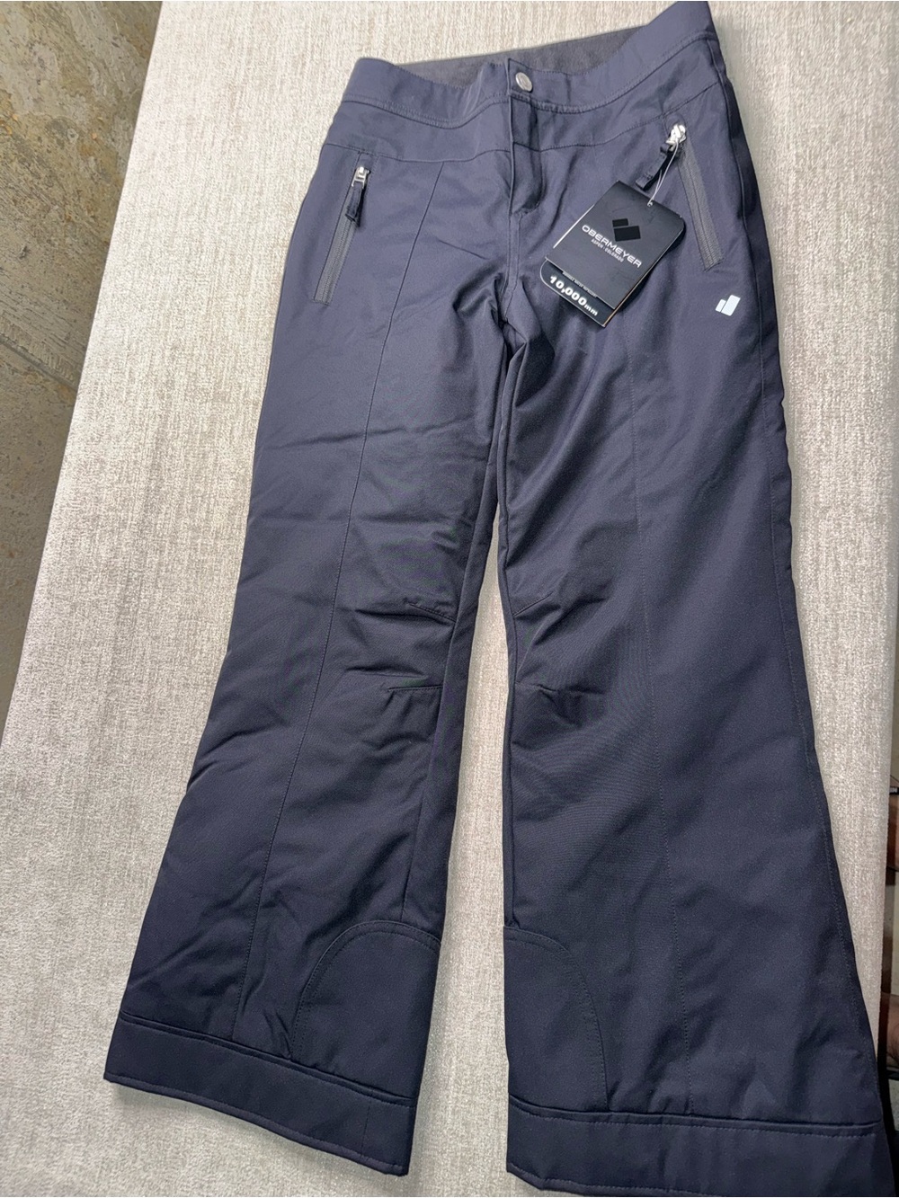 Obermeyer Youth Medium 10-12 Black Ski Snow Pants NWT 10K Waterproof